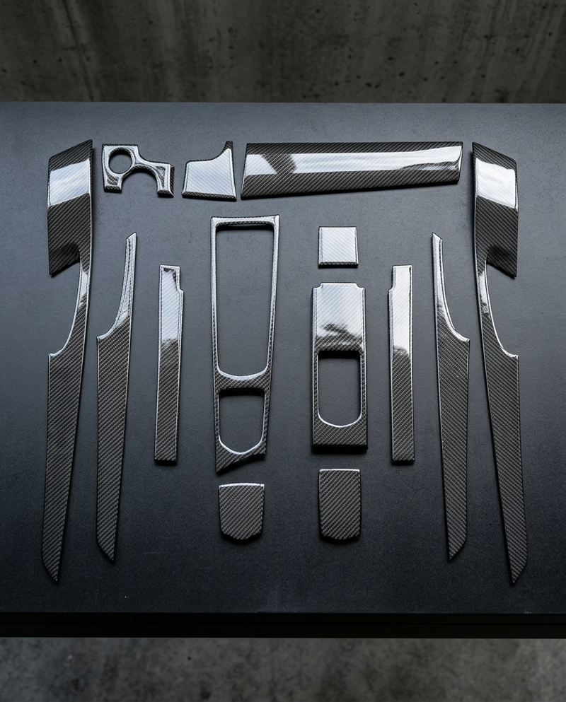 Kit Interior Fibra de Carbono Porsche Panamera 970 — Kit completo