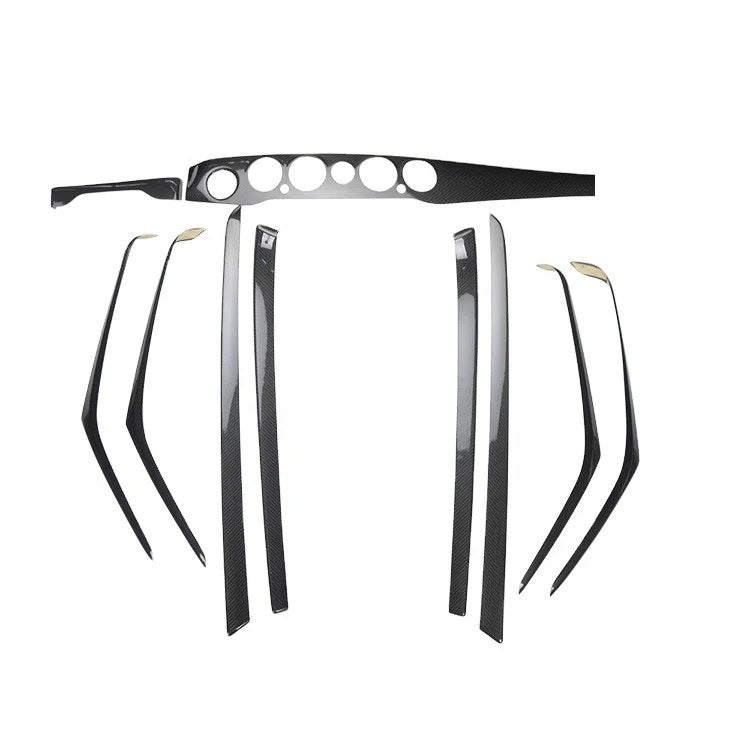 Kit de molduras interiores (13 piezas) de fibra de carbono Mercedes-Benz Clase S W222 2014-2020