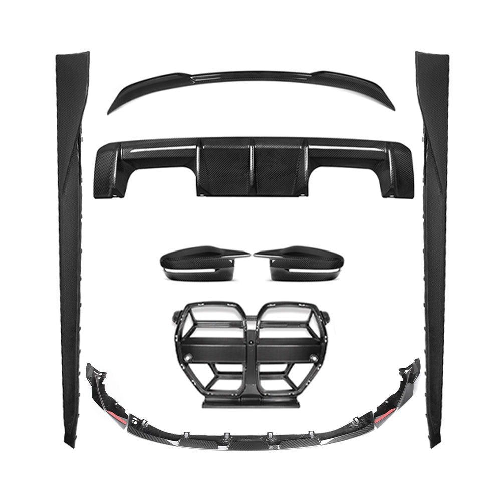 Kit de carrocería estilo MP de fibra de carbono BMW Serie 3 G80 (M3)