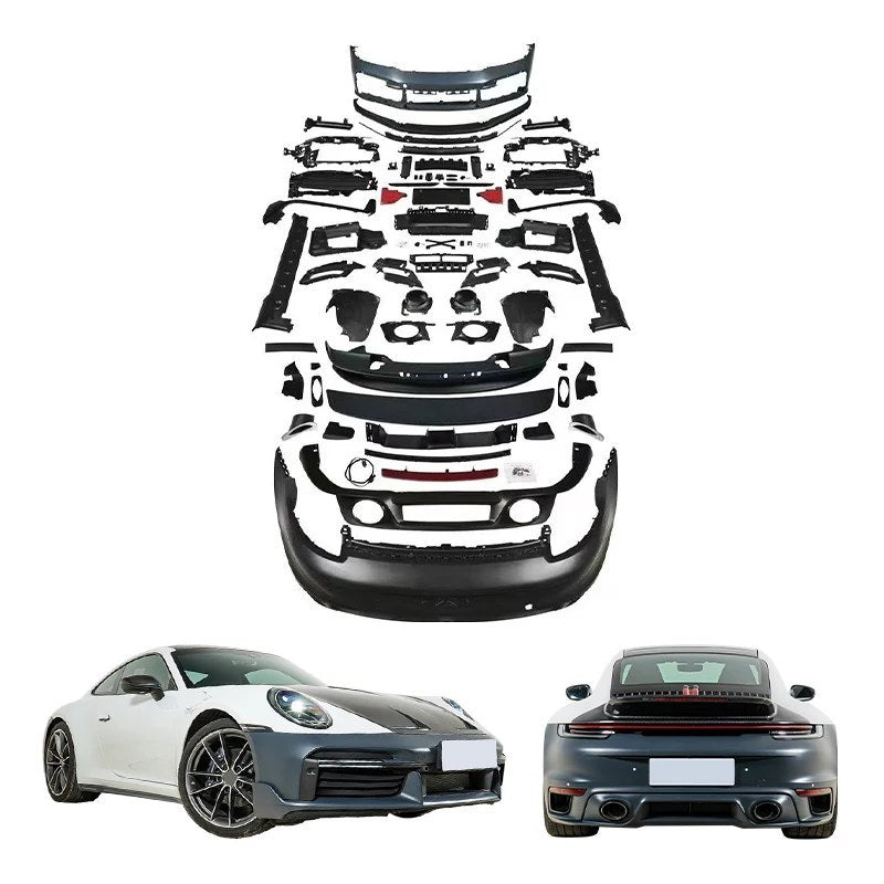 Parachoques estilo Turbo SD de fibra de carbono Porsche 911 992 2019-2024