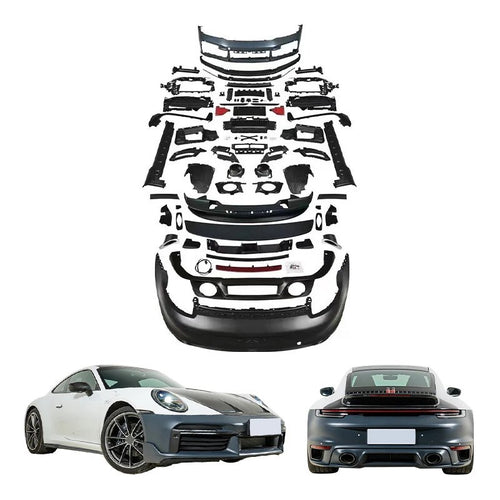 Parachoques estilo Turbo SD de fibra de carbono Porsche 911 992 2019-2024