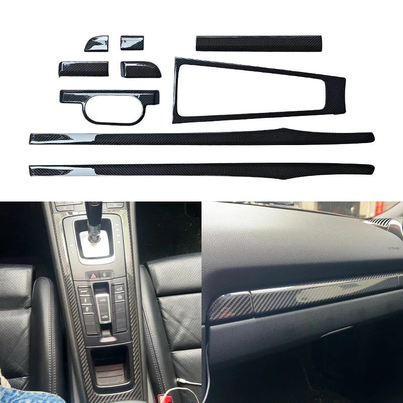 Kit de molduras interiores de fibra de carbono Porsche 718 Cayman / Boxster 718 2015-2023