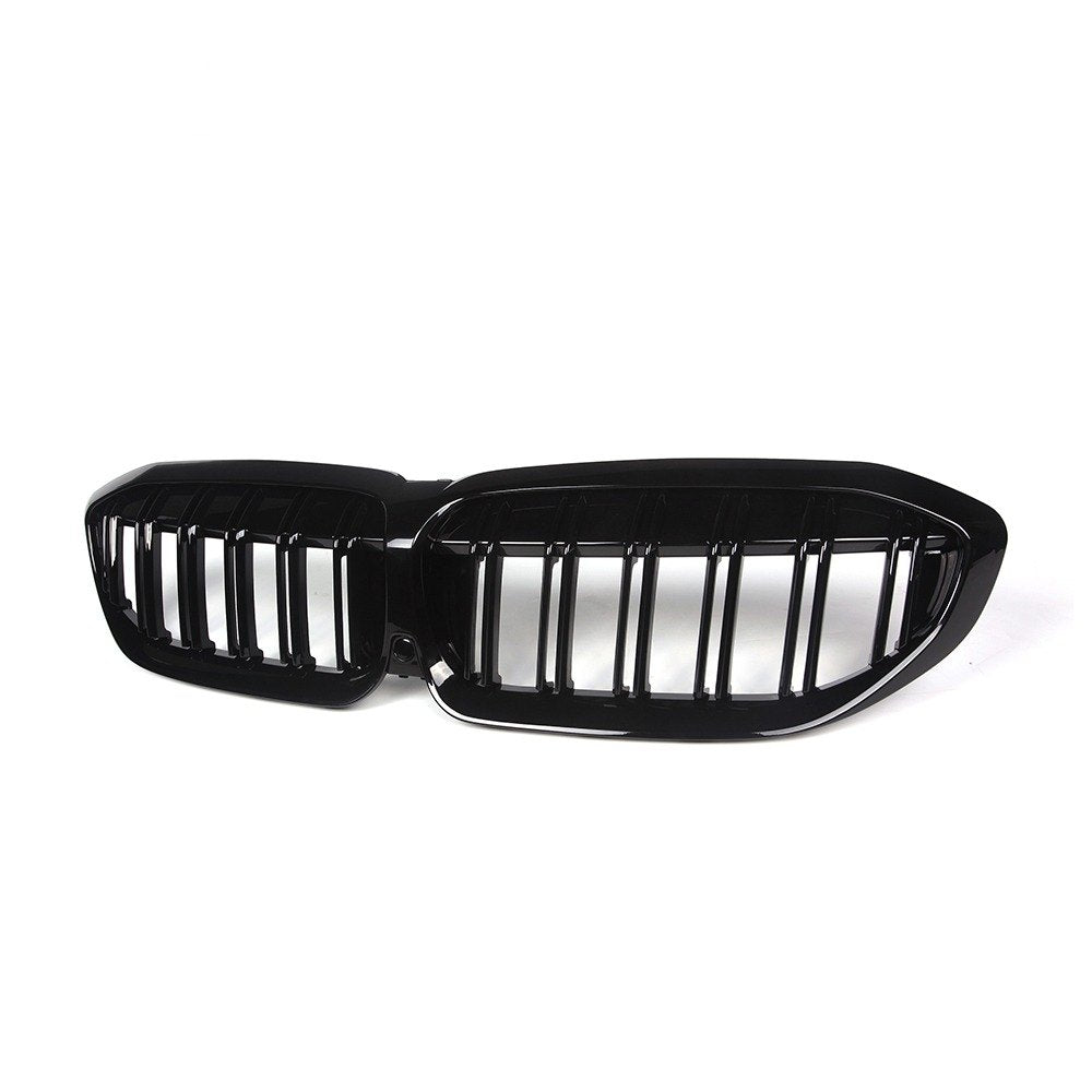 Rejilla delantera doble lama negro brillante (ABS) BMW Serie 3 G20 2019-2023