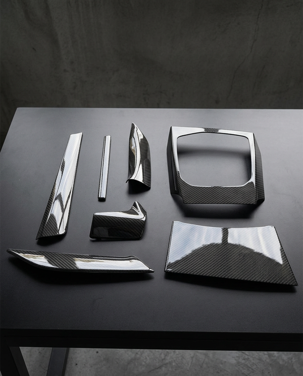 Kit Interior Fibra de Carbono BMW Serie 3 G20 — 7 piezas