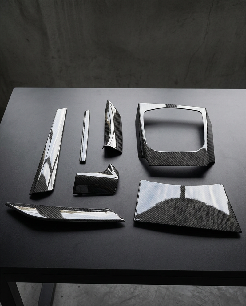 Kit Interior Fibra de Carbono BMW Serie 3 G20 — 7 piezas