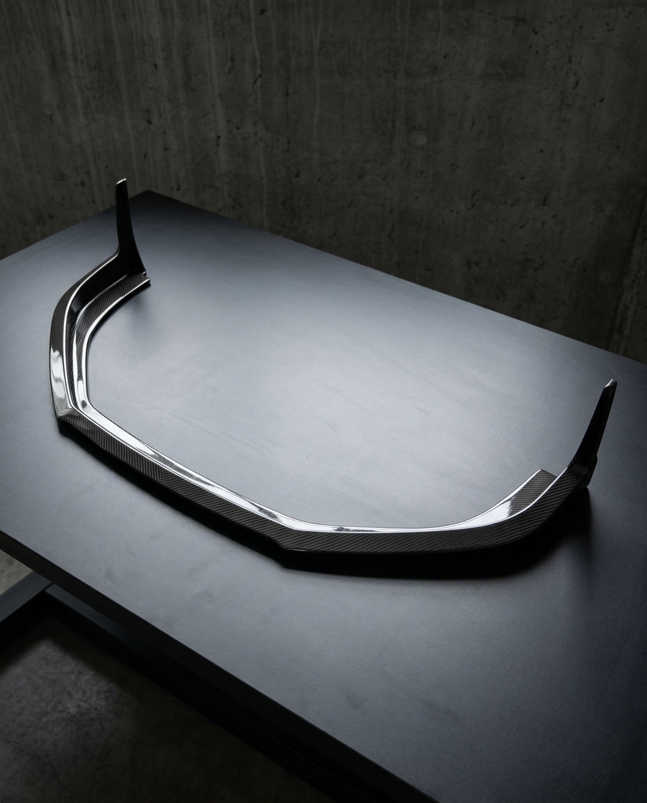 Lip delantero carbono seco Porsche 718