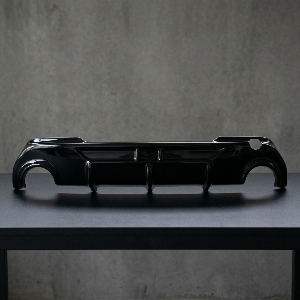 Difusor trasero 135i BMW F40 negro brillo